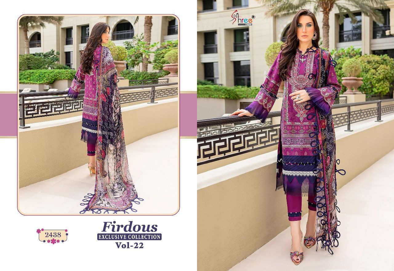 Firdous Exclusive Collection 22 Casual Wear Wholesale Cotton Pakistani Salwar Suits